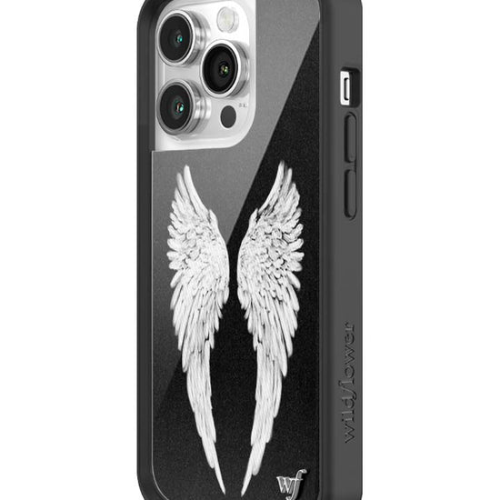 Wildflower iPhone case 14 Pro Angel Baby Black Cute