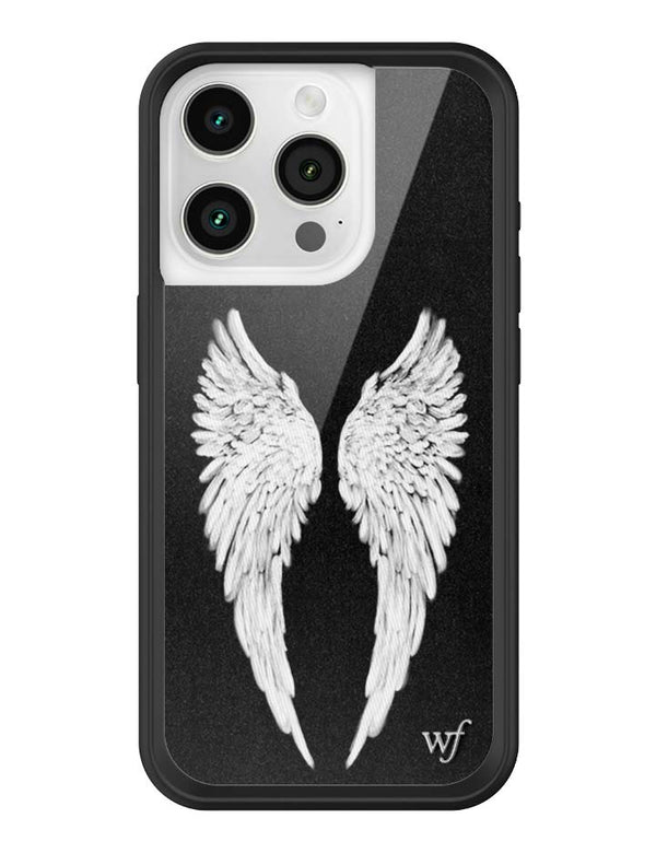 Wildflower iPhone case 15 Pro Angel Baby Black Cute