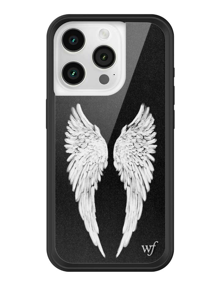 Wildflower iPhone case 15 Pro Angel Baby Black Cute