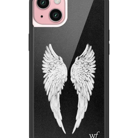 Wildflower iPhone case 15 Plus Angel Baby Black Cute