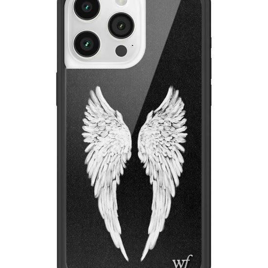 Wildflower iPhone case 15 Pro Max Angel Baby Black Cute