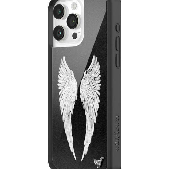 Wildflower iPhone case 15 Pro Max Angel Baby Black Cute