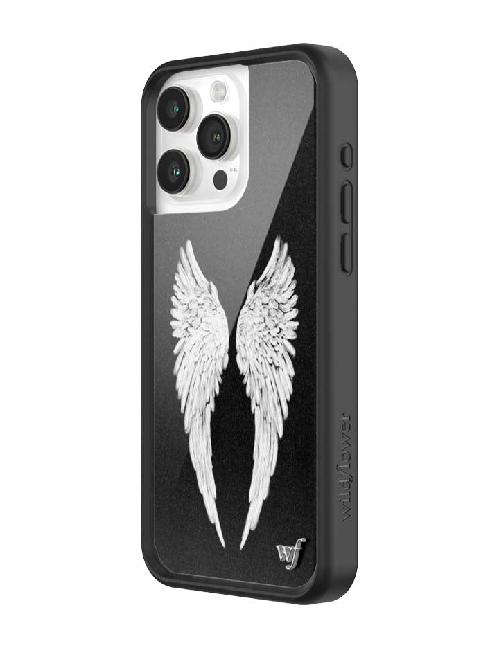 Wildflower iPhone case 15 Pro Max Angel Baby Black Cute