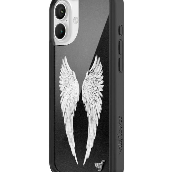 Wildflower iPhone case 16 Plus Angel Baby Black Cute