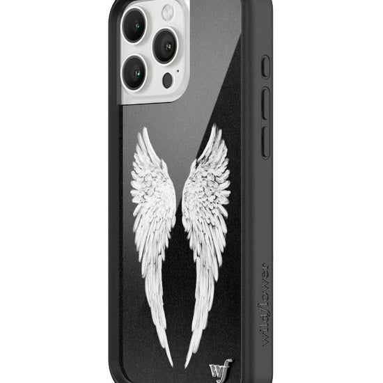Wildflower iPhone case 16 Pro Max Angel Baby Black Cute