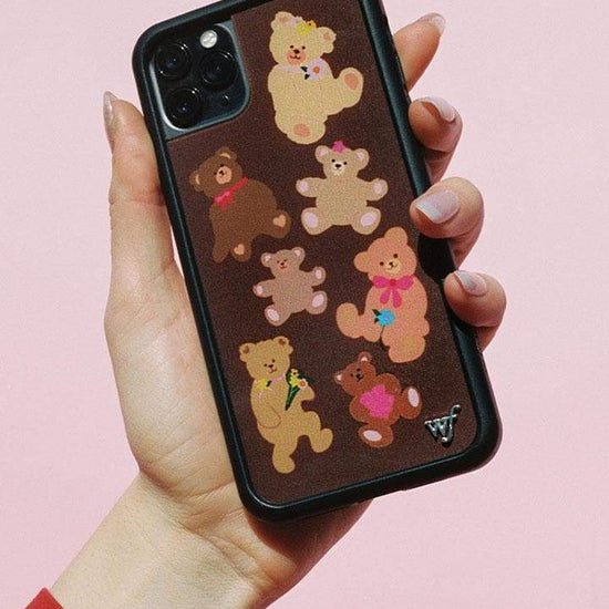wildflower bear-y cute iphone 15promax case