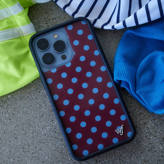 Lifestyle Image 02 Polka Dot | Brown and Blue