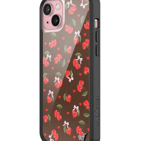 wildflower chocolate cherries iphone 15plus case