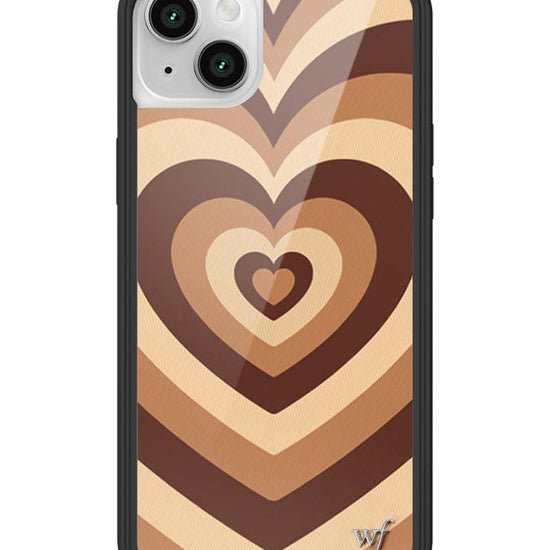 Wildflower iPhone case 14 Latte Love Mocha Cute
