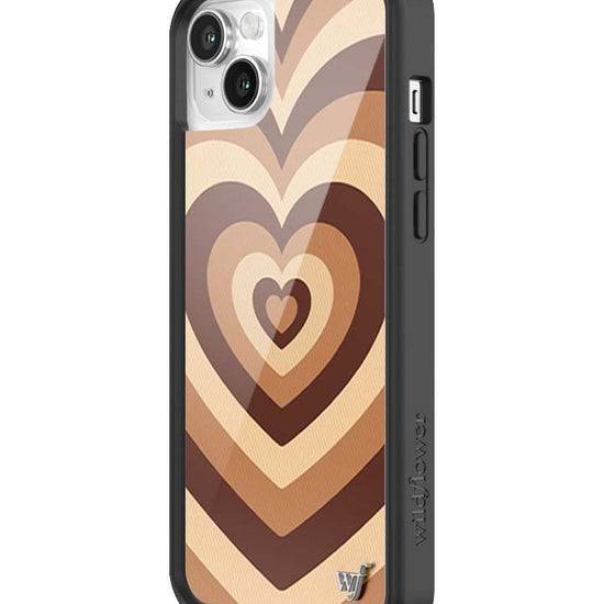 Wildflower iPhone case 14 Latte Love Mocha Cute