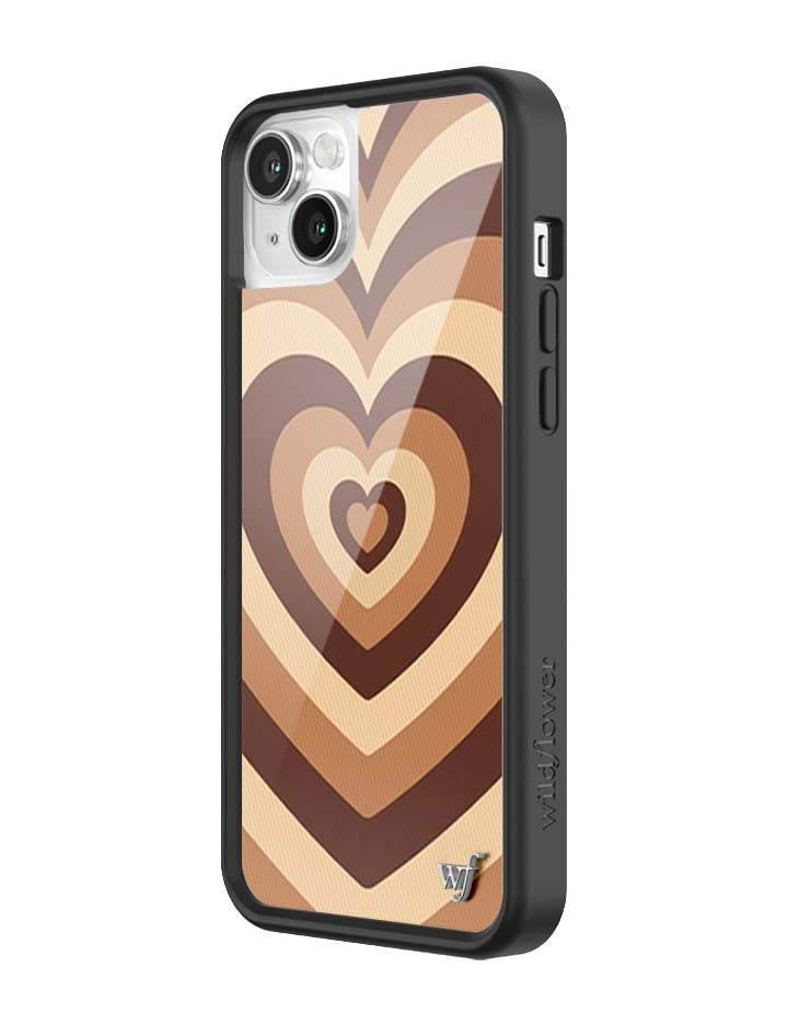 Wildflower iPhone case 14 Latte Love Mocha Cute