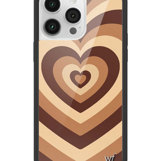 Wildflower iPhone case 14 Pro Max Latte Love Mocha Cute