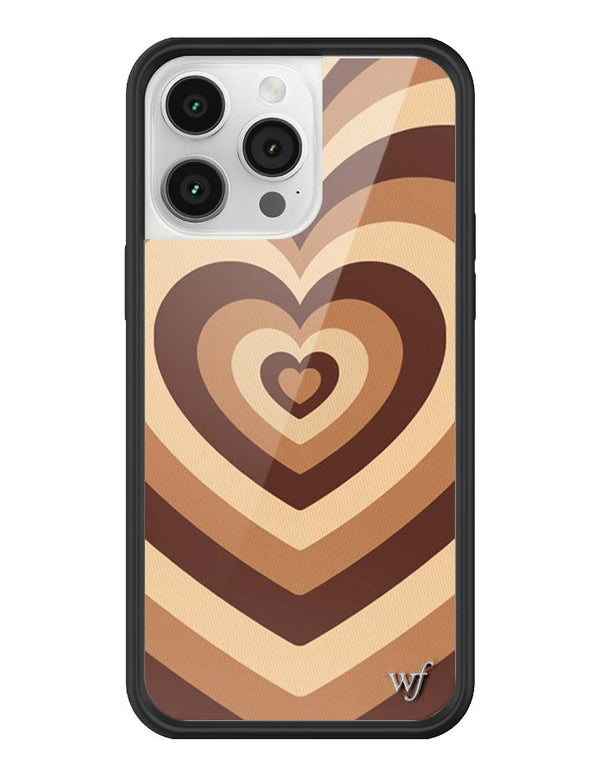 Wildflower iPhone case 14 Pro Max Latte Love Mocha Cute