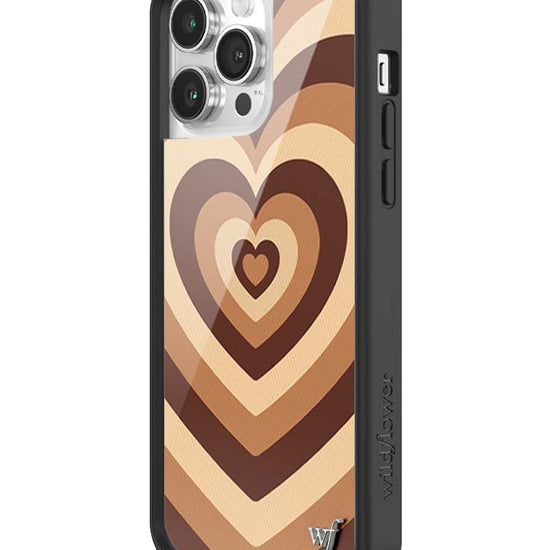 Wildflower iPhone case 14 Pro Max Latte Love Mocha Cute