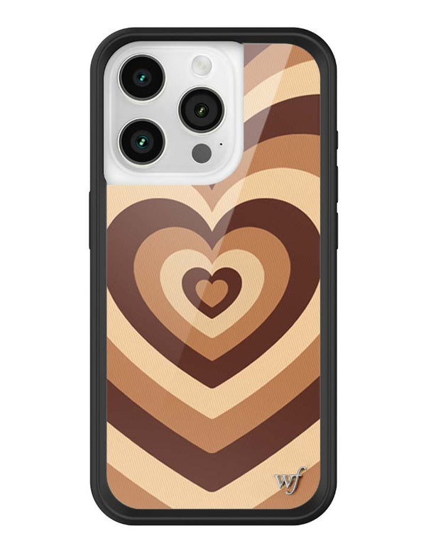 Wildflower iPhone case 15 Pro Latte Love Mocha Cute
