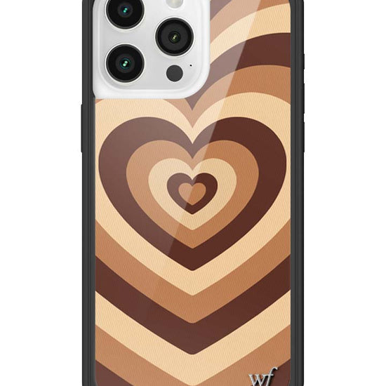 Wildflower iPhone case 15 Pro Max Latte Love Mocha Cute