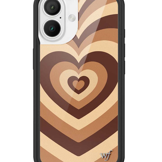 Wildflower iPhone case 16 Latte Love Mocha Cute