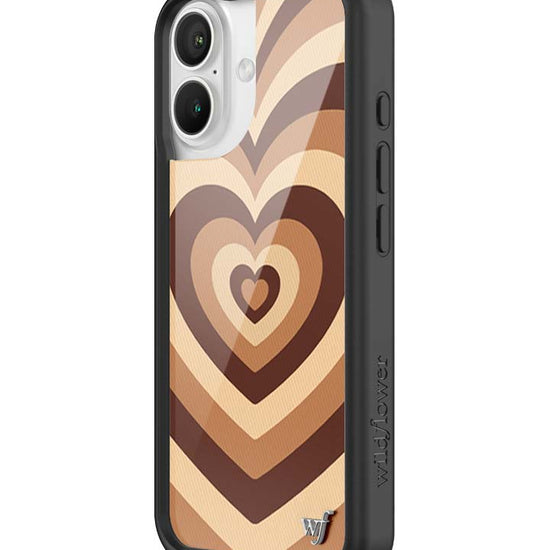 Wildflower iPhone case 16 Latte Love Mocha Cute
