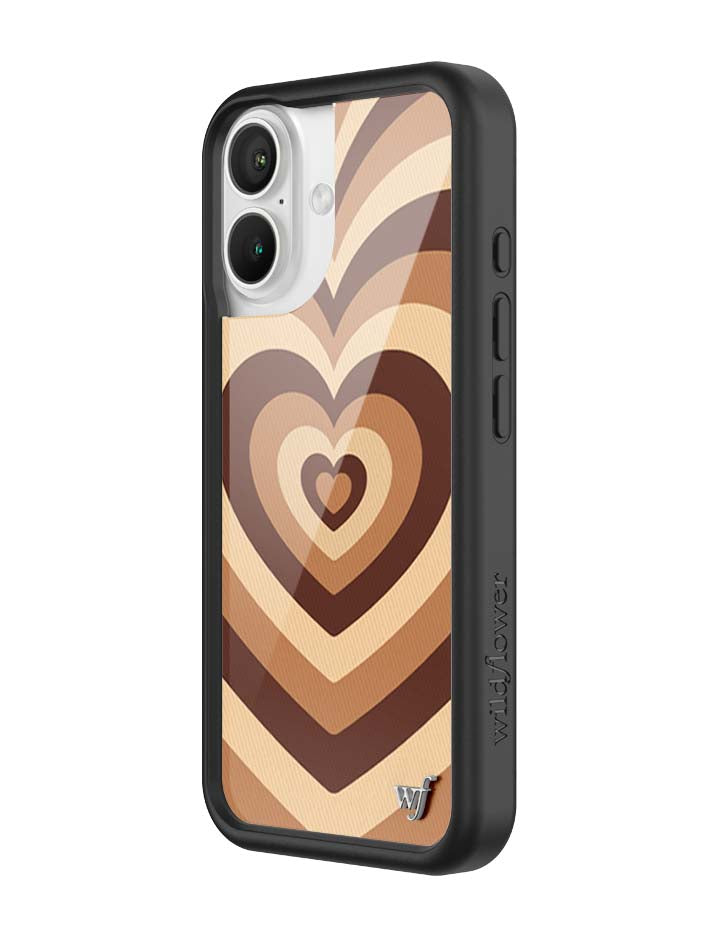 Wildflower iPhone case 16 Latte Love Mocha Cute