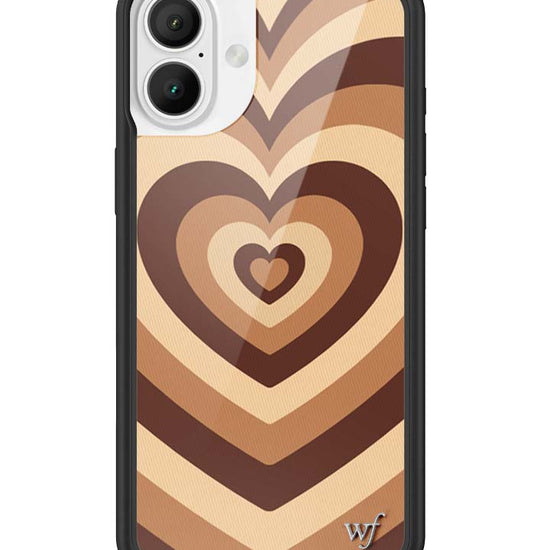 Wildflower iPhone case 16 Plus Latte Love Mocha Cute