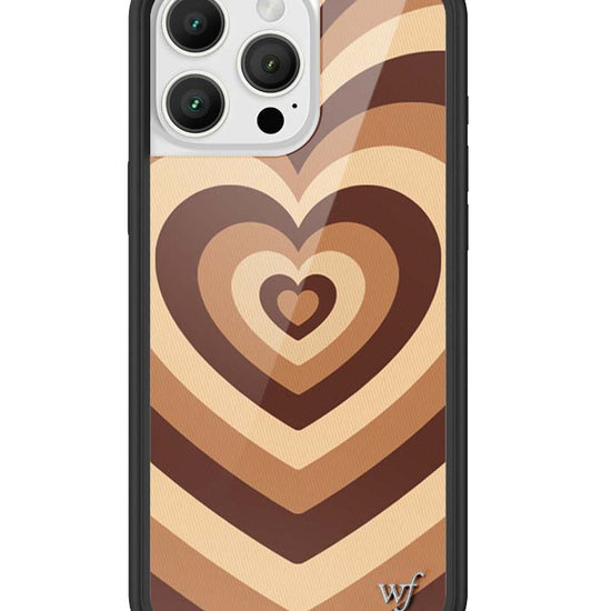 Wildflower iPhone case 16 Pro Max Latte Love Mocha Cute