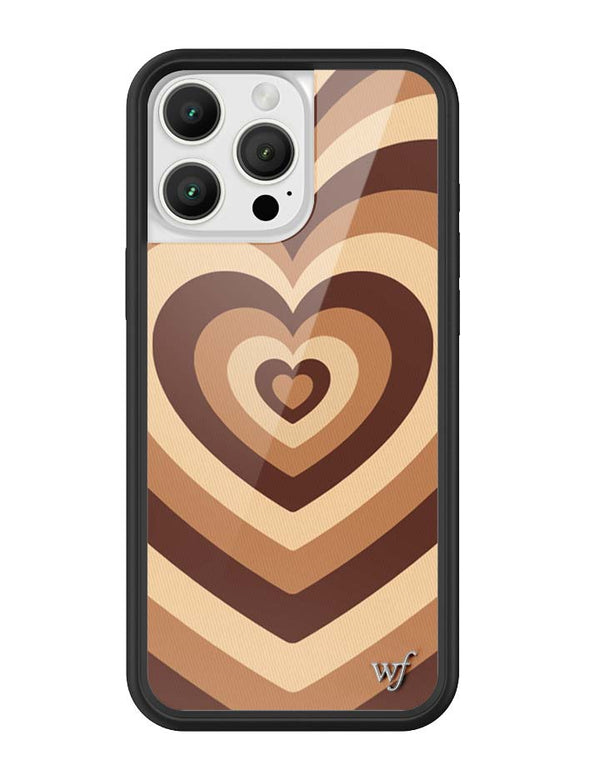 Wildflower iPhone case 16 Pro Max Latte Love Mocha Cute