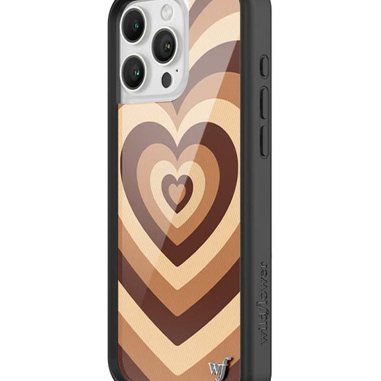 Wildflower iPhone case 16 Pro Max Latte Love Mocha Cute
