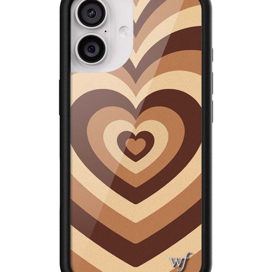 Wildflower iPhone case 17 Latte Love Mocha Cute