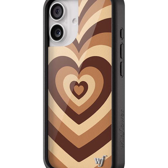 Wildflower iPhone case 17 Latte Love Mocha Cute