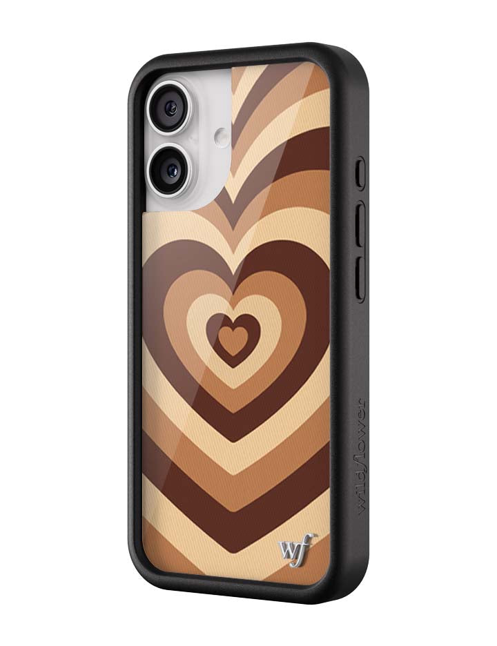Wildflower iPhone case 17 Latte Love Mocha Cute