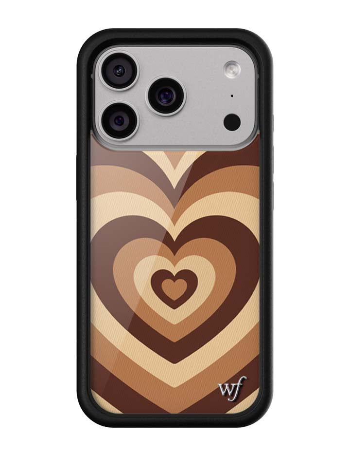 Wildflower iPhone case 17 Pro Latte Love Mocha Cute