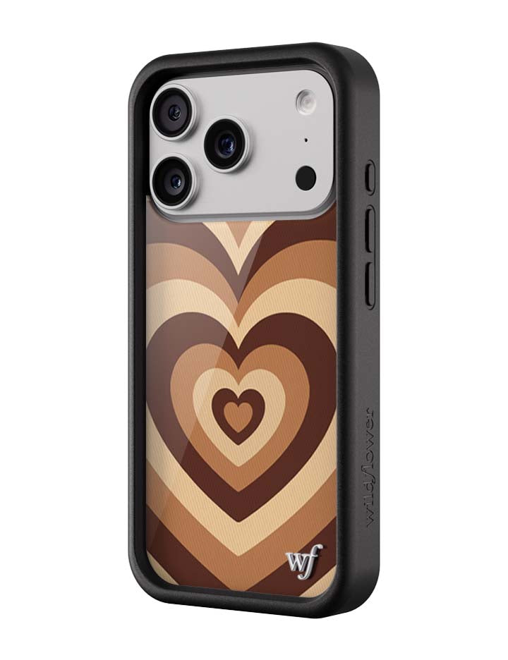 Wildflower iPhone case 17 Pro Latte Love Mocha Cute