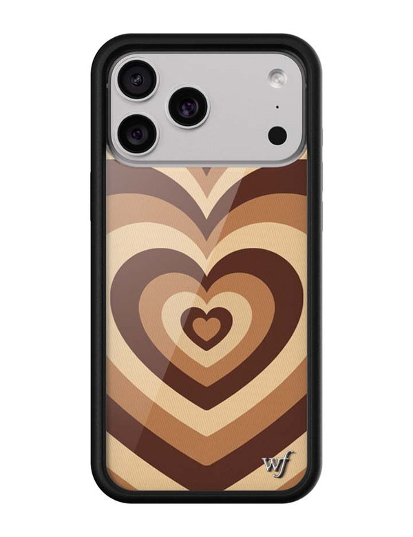 Wildflower iPhone case 17 Pro Max Latte Love Mocha Cute