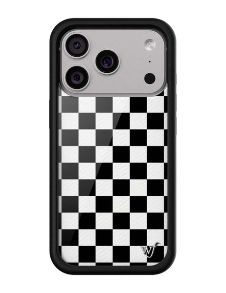 Checkers | Black iPhone 17 Pro Max Case – Wildflower Cases