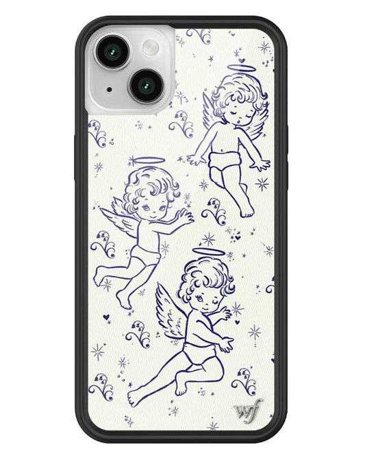 wildflower cherubs iphone 14plus case