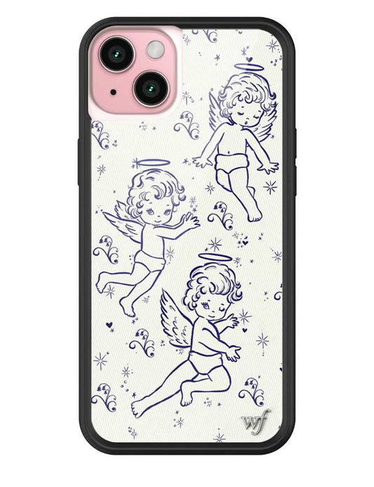 wildflower cherubs iphone 15plus case