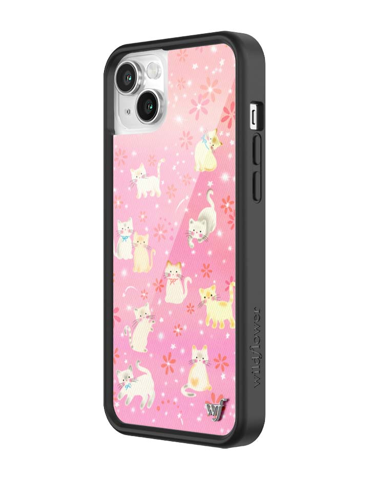 Wildflower iPhone case 14 Claire Drake Cats Collab Pink Cute