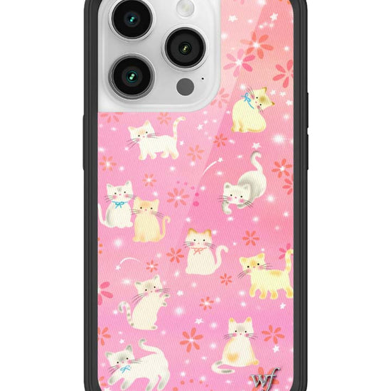 Wildflower iPhone case 14 Pro Claire Drake Cats Collab Pink Cute