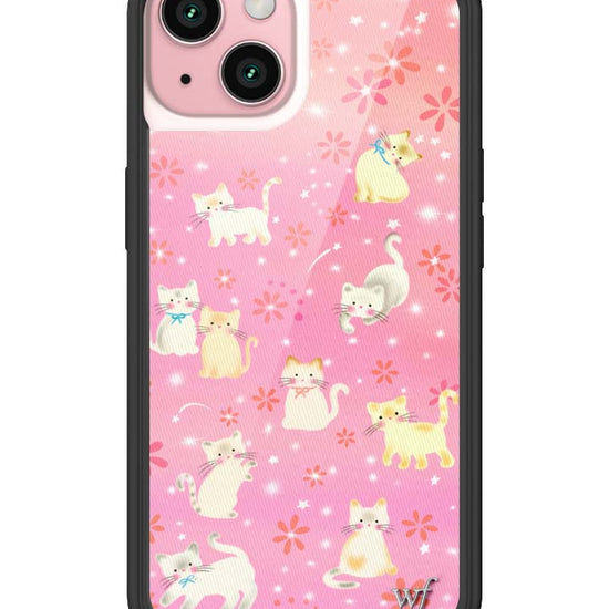 Wildflower iPhone case 15 Claire Drake Cats Collab Pink Cute