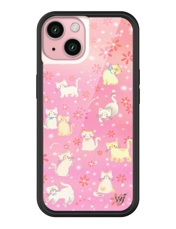 Wildflower iPhone case 15 Claire Drake Cats Collab Pink Cute