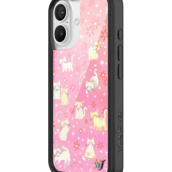 Wildflower iPhone case 16 Claire Drake Cats Collab Pink Cute