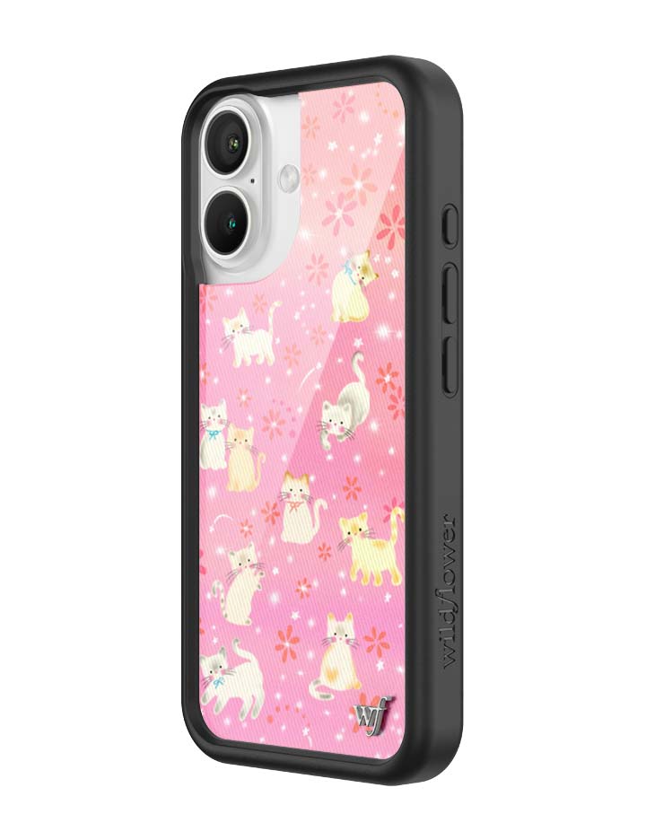 Wildflower iPhone case 16 Claire Drake Cats Collab Pink Cute