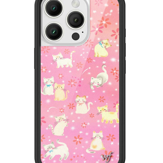 Wildflower iPhone case 16 Pro Claire Drake Cats Collab Pink Cute