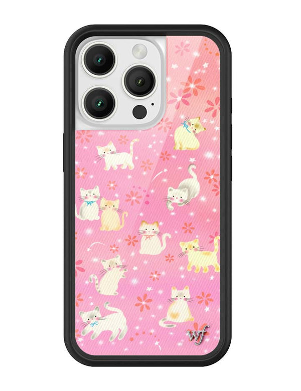 Wildflower iPhone case 16 Pro Claire Drake Cats Collab Pink Cute