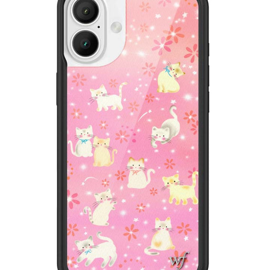 Wildflower iPhone case 16 Plus Claire Drake Cats Collab Pink Cute