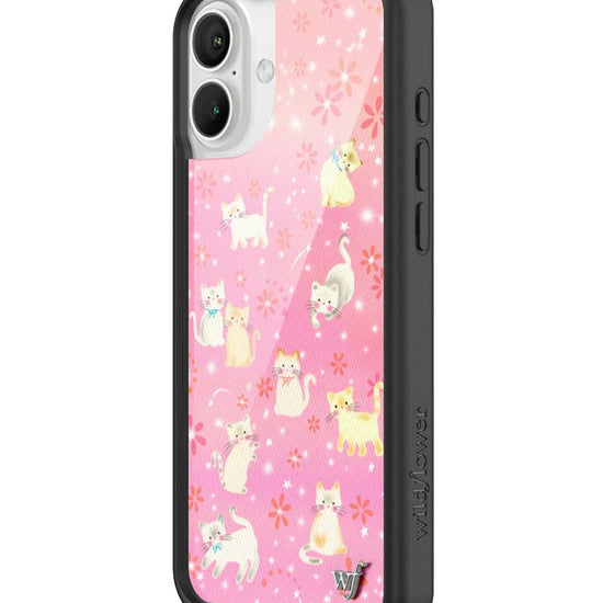 Wildflower iPhone case 16 Plus Claire Drake Cats Collab Pink Cute