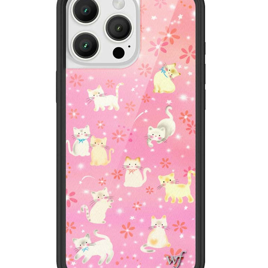 Wildflower iPhone case 16 Pro Max Claire Drake Cats Collab Pink Cute
