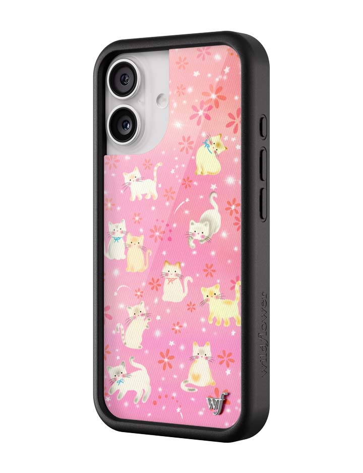 Wildflower iPhone case 17 Claire Drake Cats Collab Pink Cute