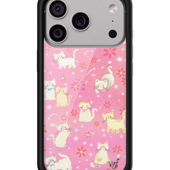 Wildflower iPhone case 18 Pro Claire Drake Cats Collab Pink Cute