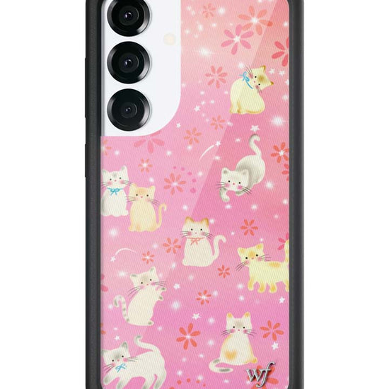 Wildflower Galaxy S25 case Claire Drake Cats Collab Pink Cute